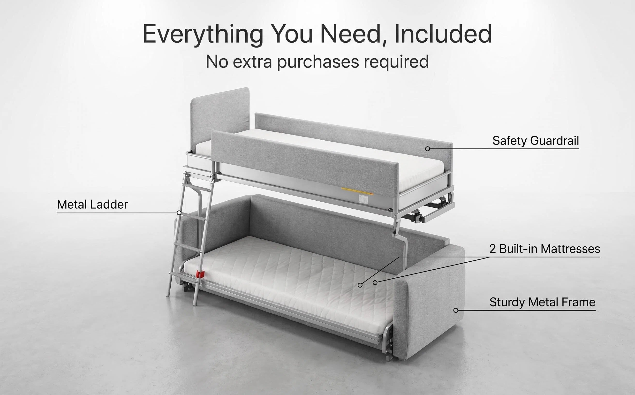 Convertible Bunk Bed Sofa