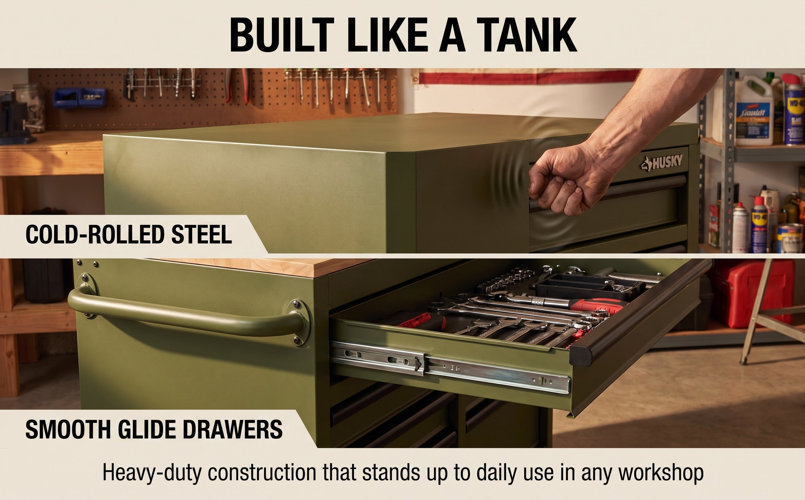 Heavy‑Duty Rolling Tool Chest