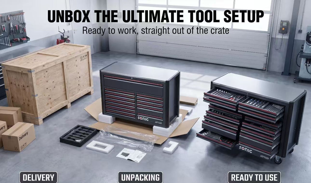 Heavy Duty Rolling Tool Box Large Capacity Workshop Tool Cabinet