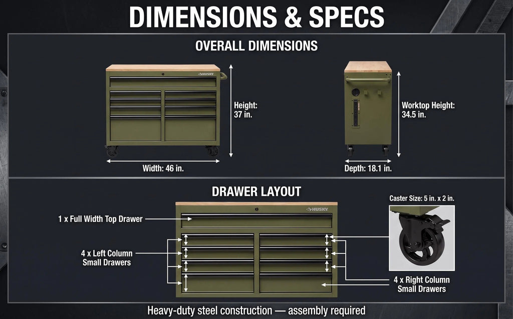 Heavy‑Duty Rolling Tool Chest