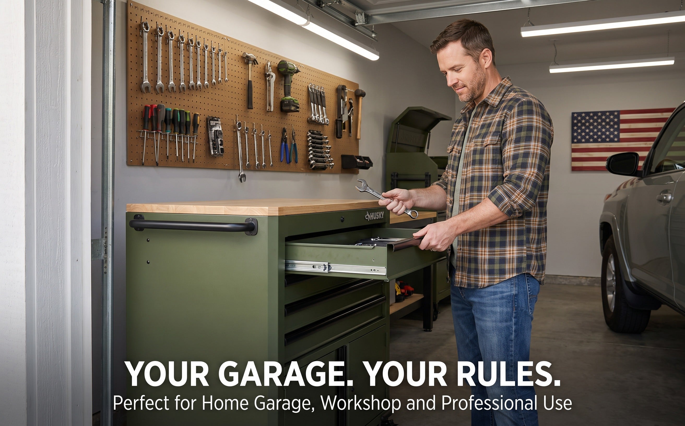 Heavy Duty Rolling Tool Box Large Capacity Workshop Tool Cabinet