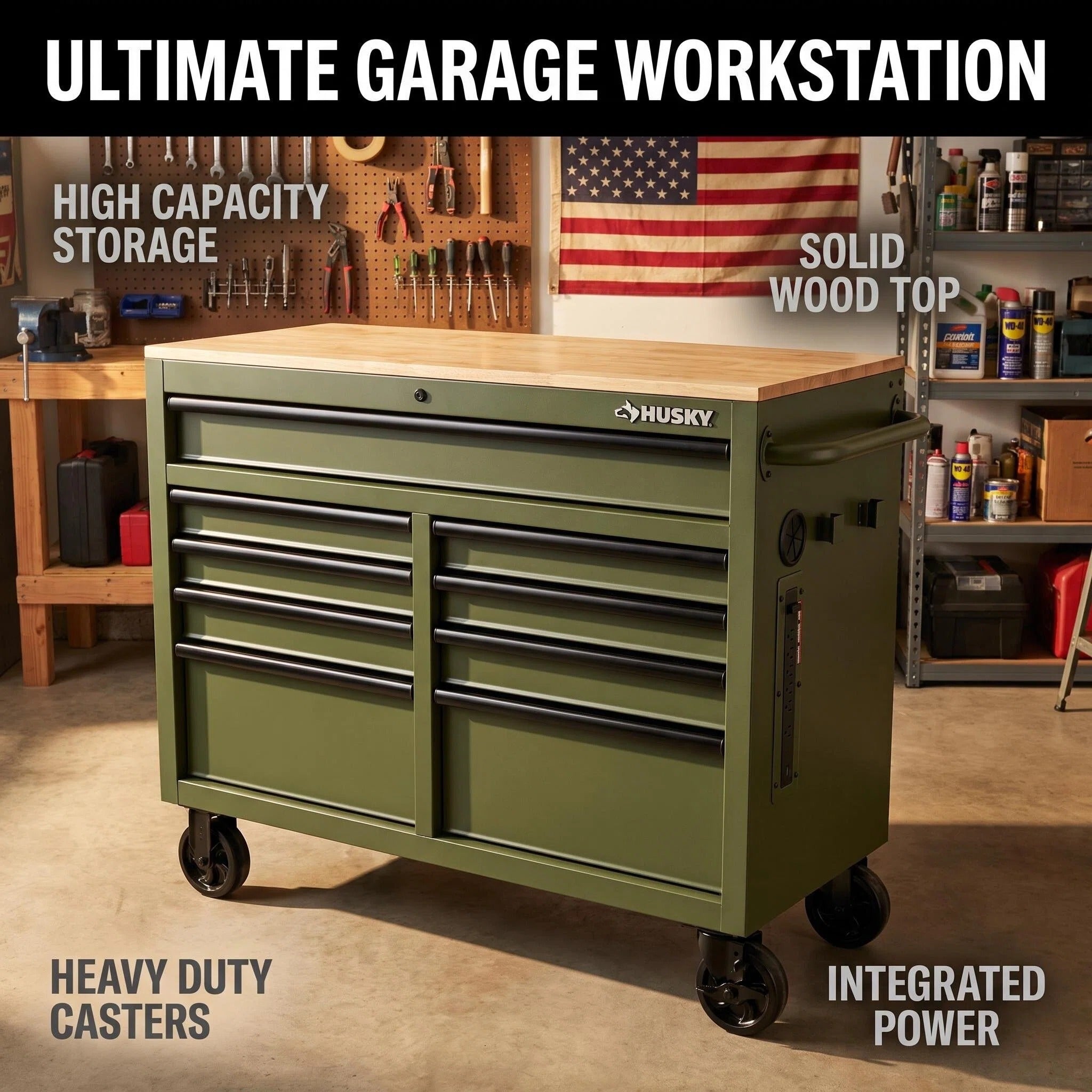 Heavy‑Duty Rolling Tool Chest