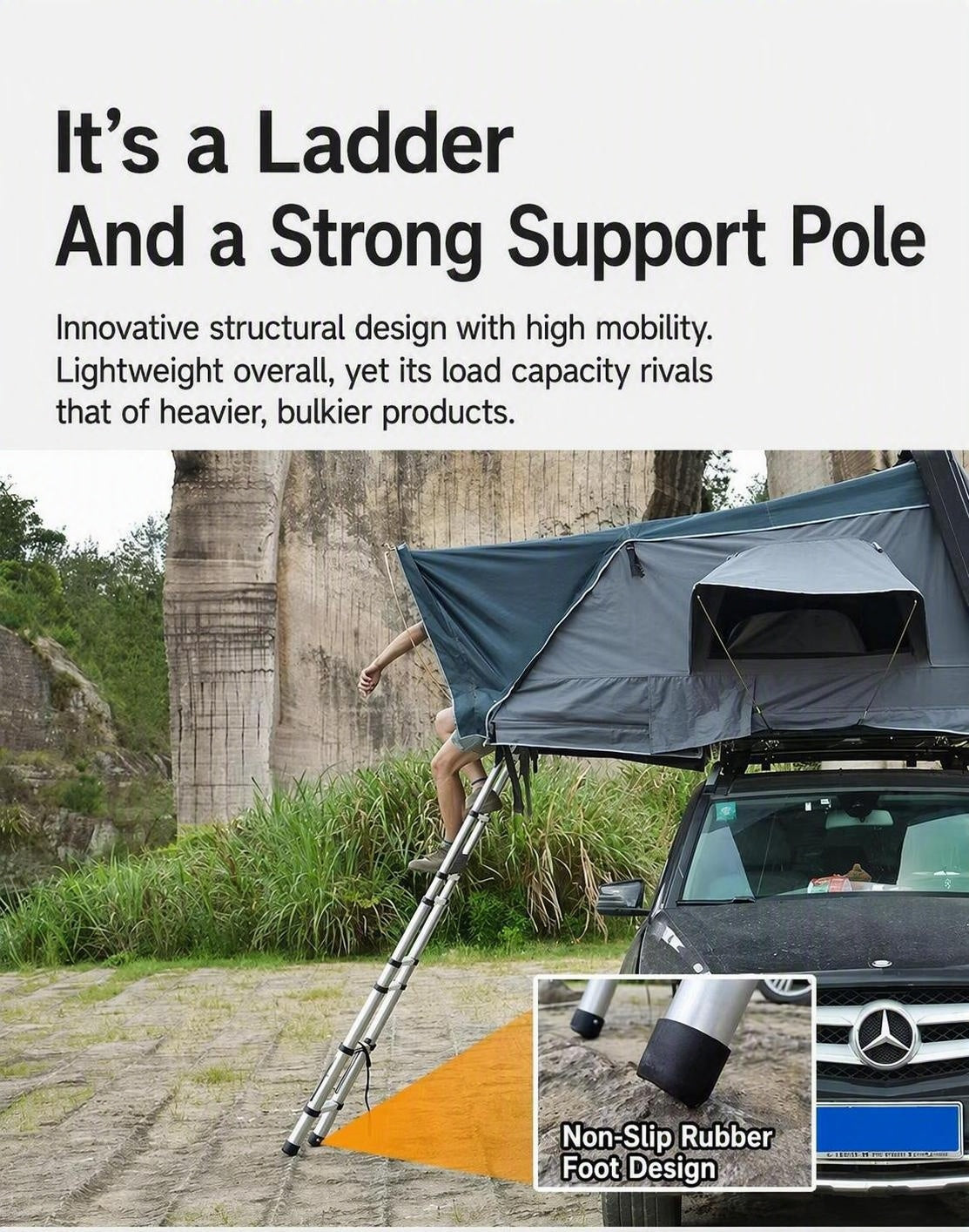 Hard‑Shell Rooftop Car Tent All‑Weather Camping Tent