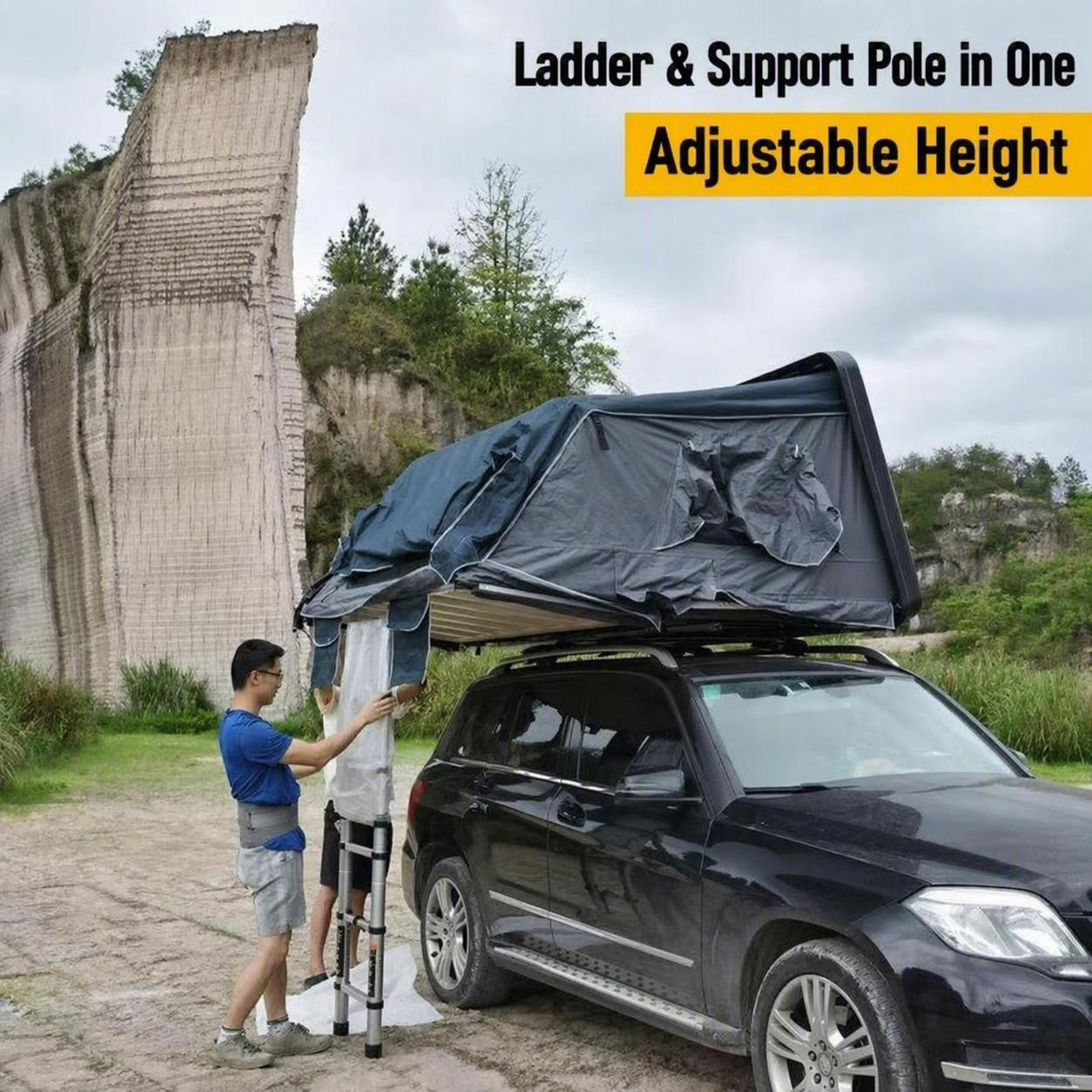 Hard‑Shell Rooftop Car Tent All‑Weather Camping Tent