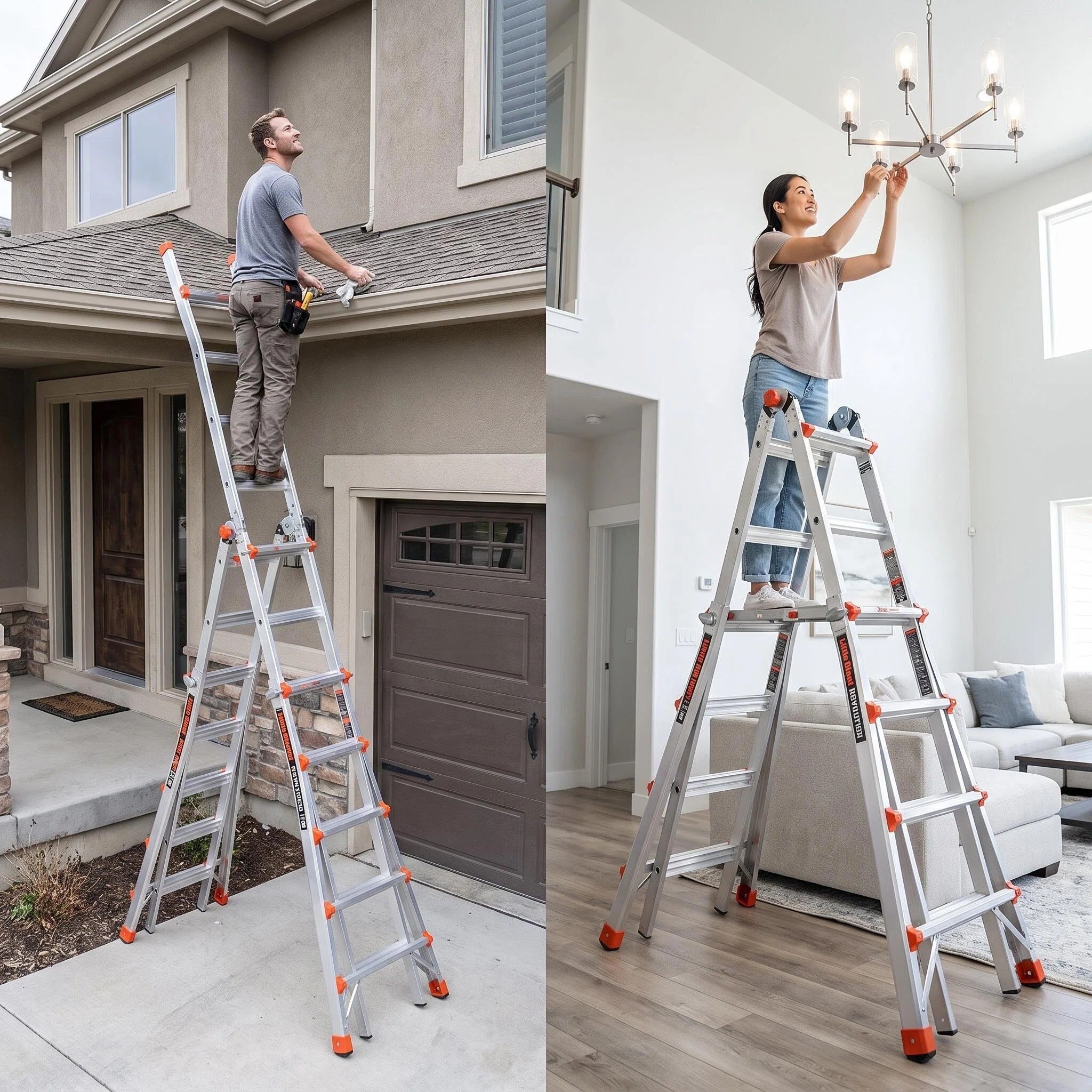 Versatile Transformable Folding Ladder